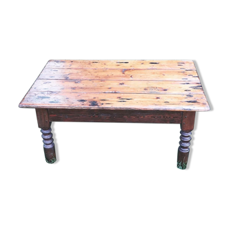 Table basse de ferme en bois massif