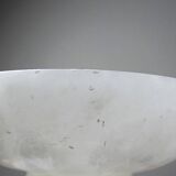 Vintage alabaster white bowl or catchall, Italy 1960s-70s.