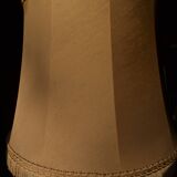 Vintage Sèvres crystal and wrought iron floor lamp from the 1950s