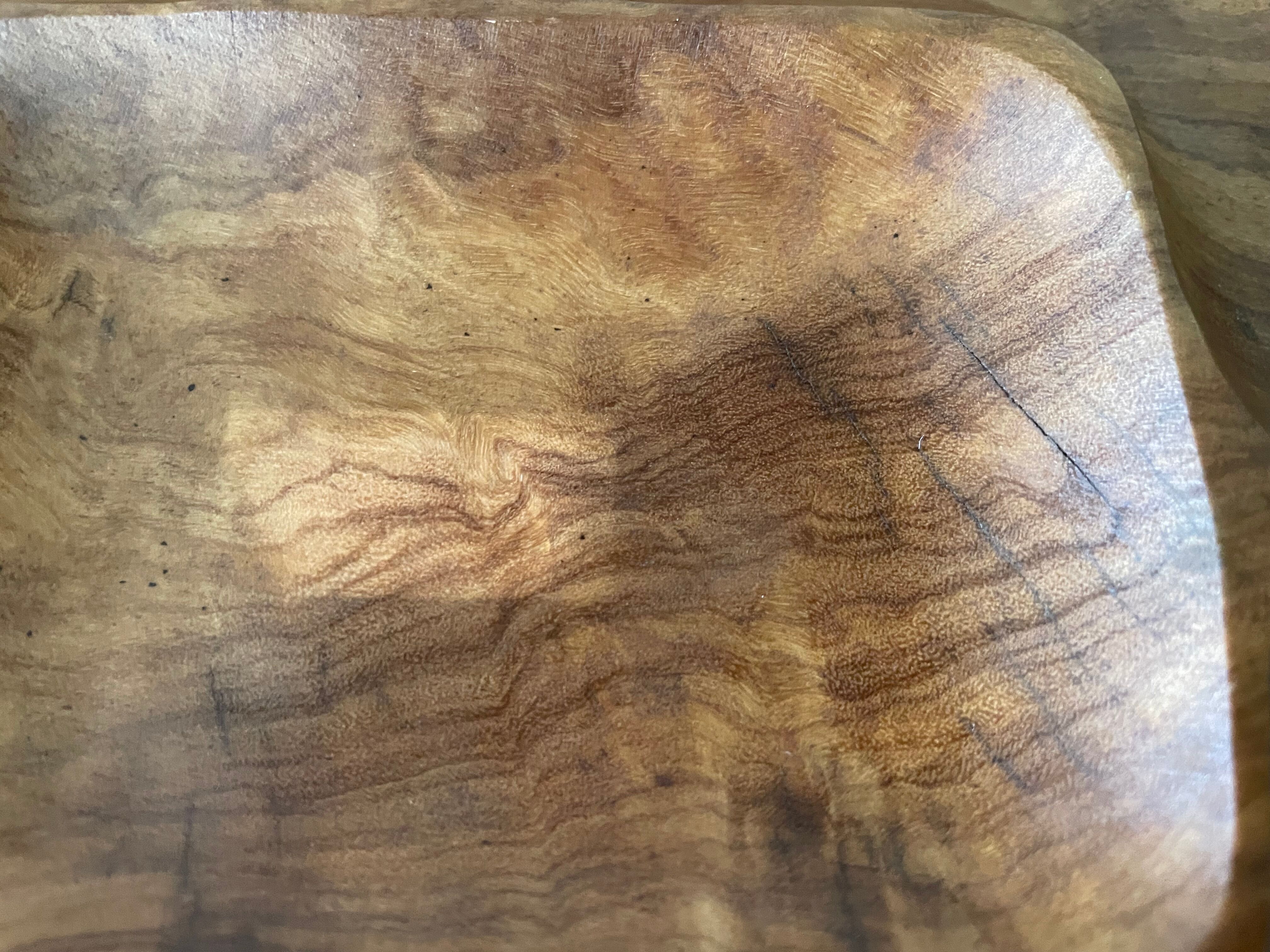 Wooden compartmentalized dish
