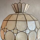 Large pearly pendant light