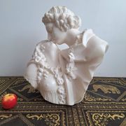 Large Carrara marble after Jean-Antoine Houdon, ancient bust “the