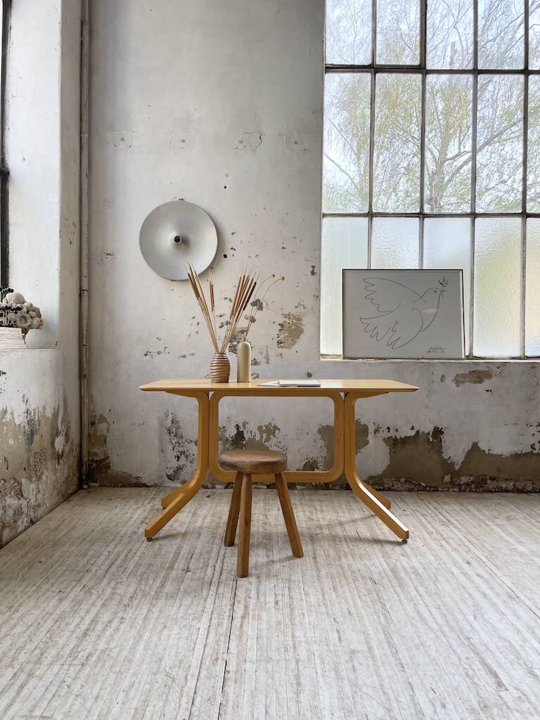 Alback bentwood beech table Ikea vintage