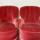 Pair of toadstool armchairs