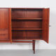 Vintage Bartels werken teak highboard, 1960's