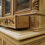 Library showcase carved wood