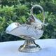 Silver-plated English table sugar bowl
