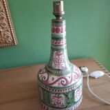 Quimper ceramic lamp base, Millot