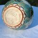Flowered ceramic vase