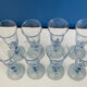 Set of 8 champagne flutes blue luminarc