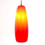Italian lamp in red opaline - 1970s