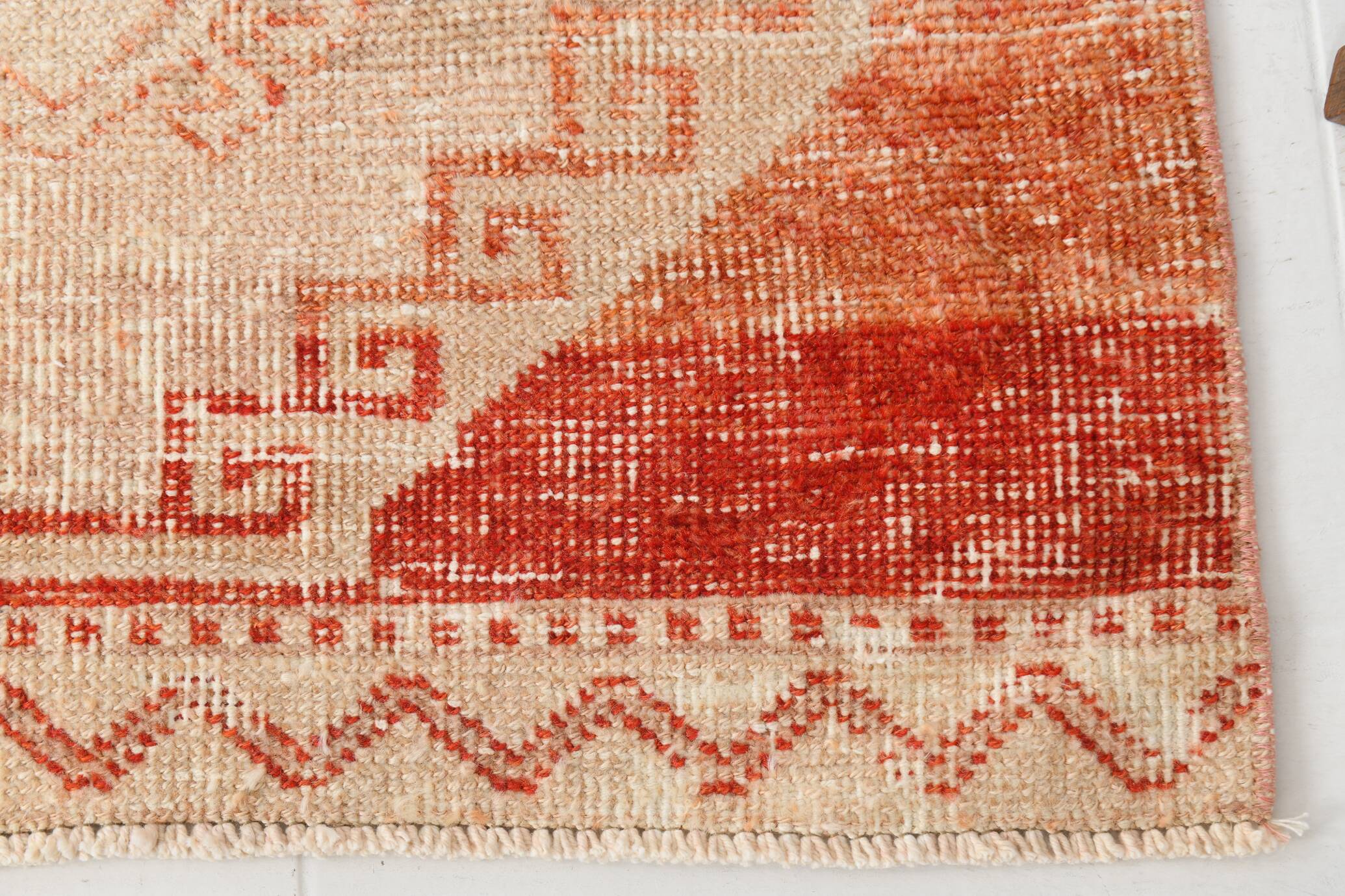 3x10 Faded Colors Vintage Carpet, Vintage Wool Runner Rug, 85x300