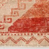 3x10 Faded Colors Vintage Carpet, Vintage Wool Runner Rug, 85x300