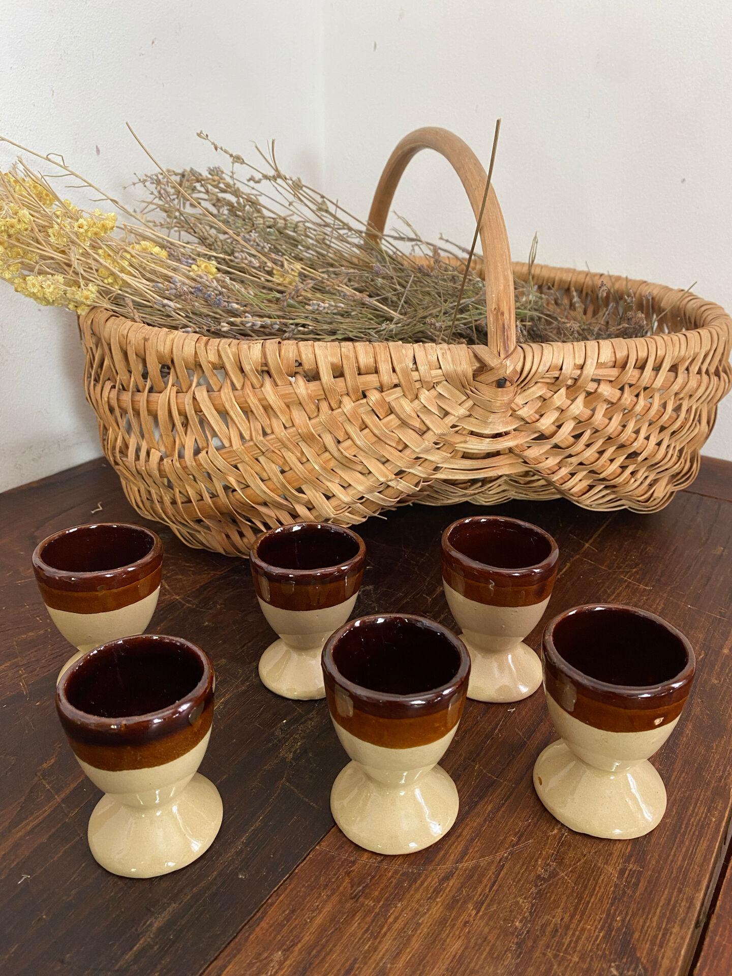 Stoneware egg cups