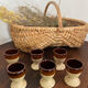Stoneware egg cups