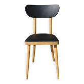 Chair 1950 skaï black light beech