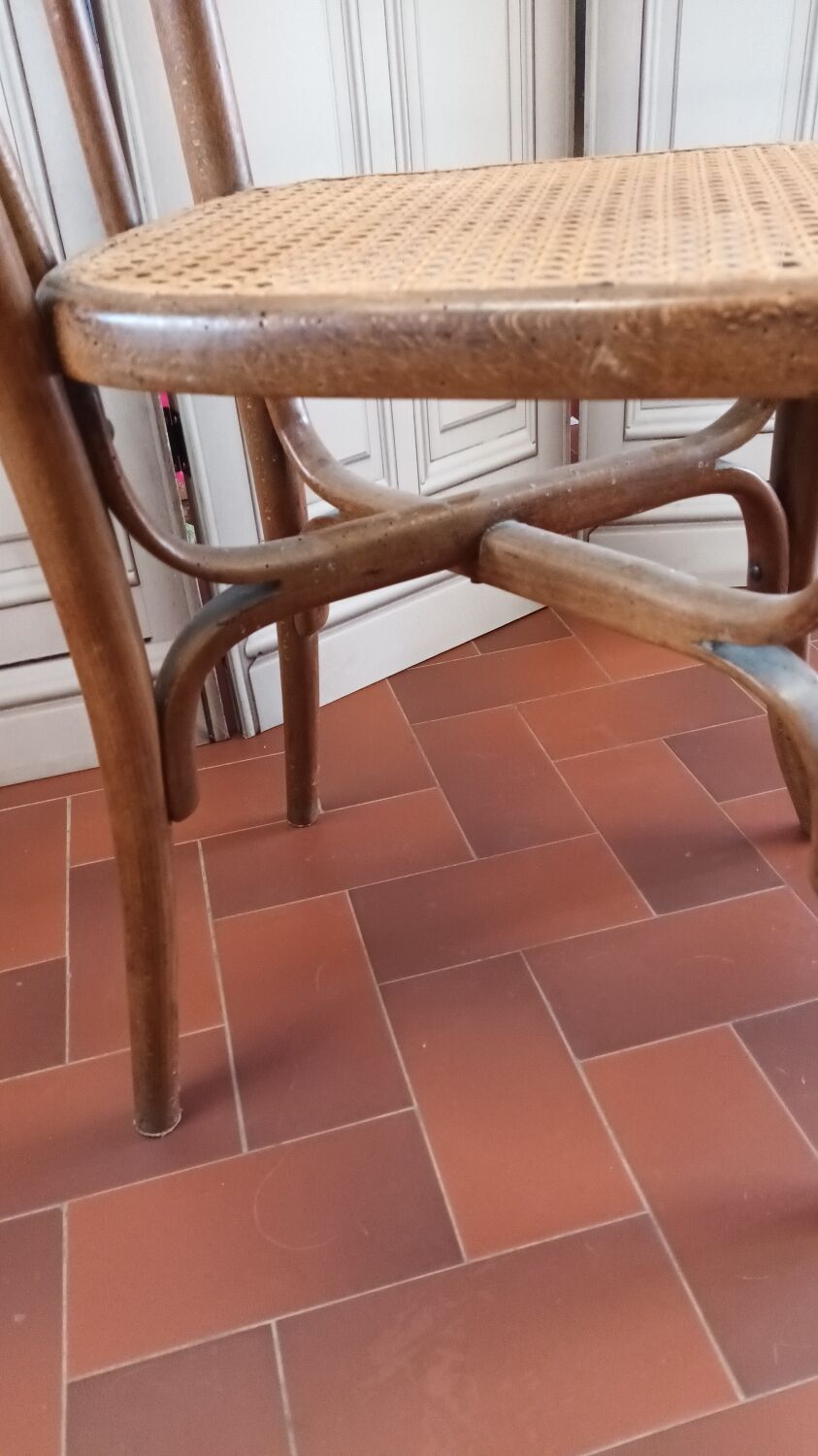 Curved wood bistro chair