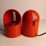 Paire de lampes de table Gedy en plastique Makio Hasuike