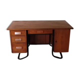 Vintage metal wooden desk and frame