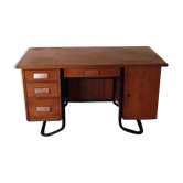 Vintage metal wooden desk and frame