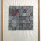 Contemporary school: mixed technique on paper, Untitled (square), circa 2021