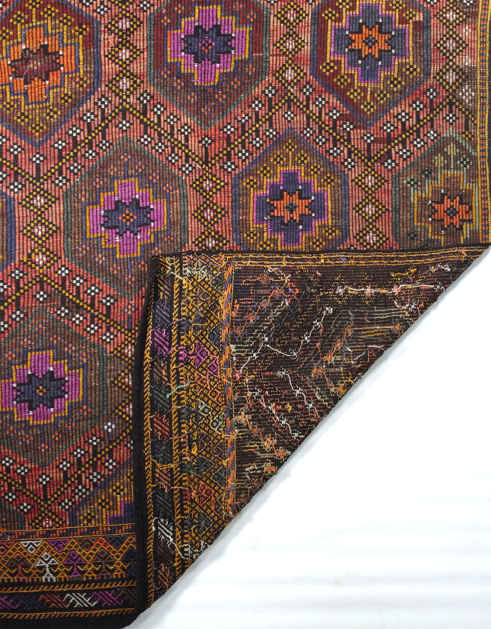 Turkish Anatolian handmade kilim rug 168 x 332 cm