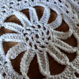 Antique handmade crochet bedspread