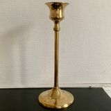 Set of 9 vintage brass candlesticks