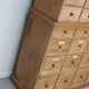 Large antique German pine apothecary cabinet / vitrine early 20th century
