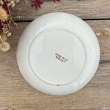 Polychrome iron earth saucer HB et Cie