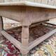 Coffee table – Louis XIII style – Solid cherry wood – Parquet top