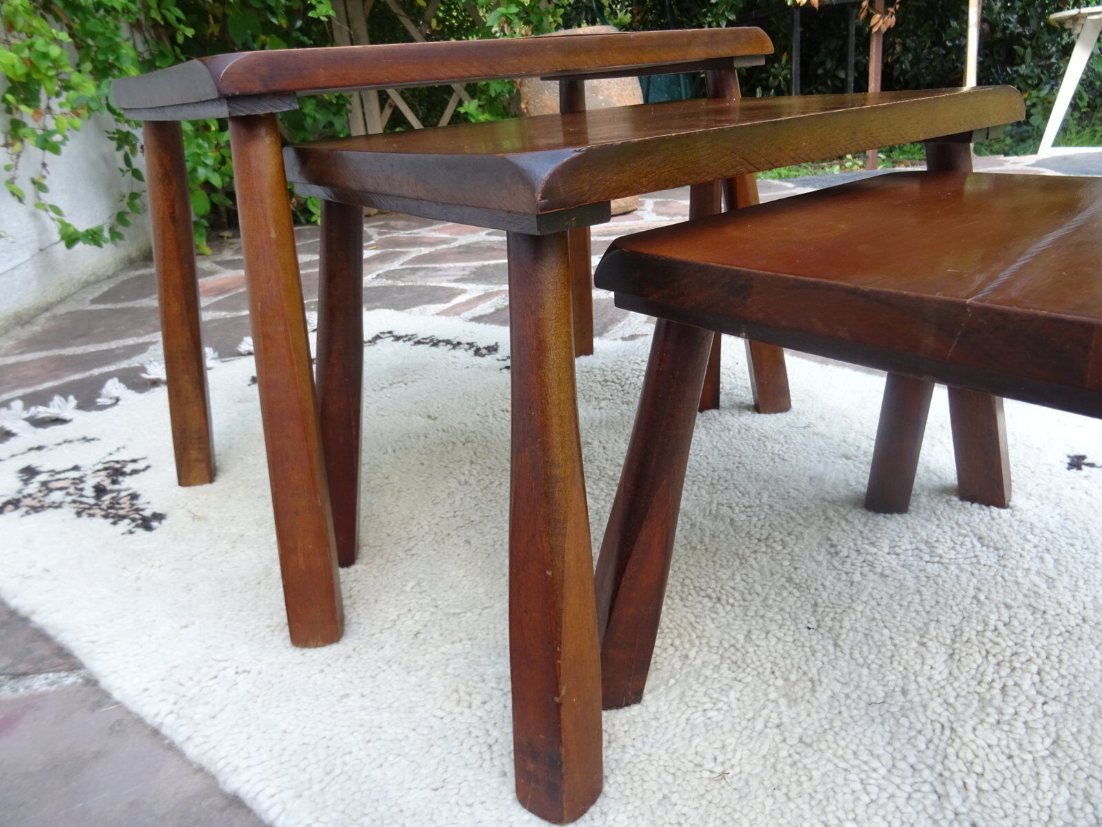 Brutalist nesting tables