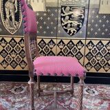 Set of 6 Renaissance style carved walnut chairs - Haute époque