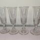 Flûtes à champagne en verre style Louis Philippe