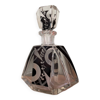 Crystal carafe in the style of Karl Palda