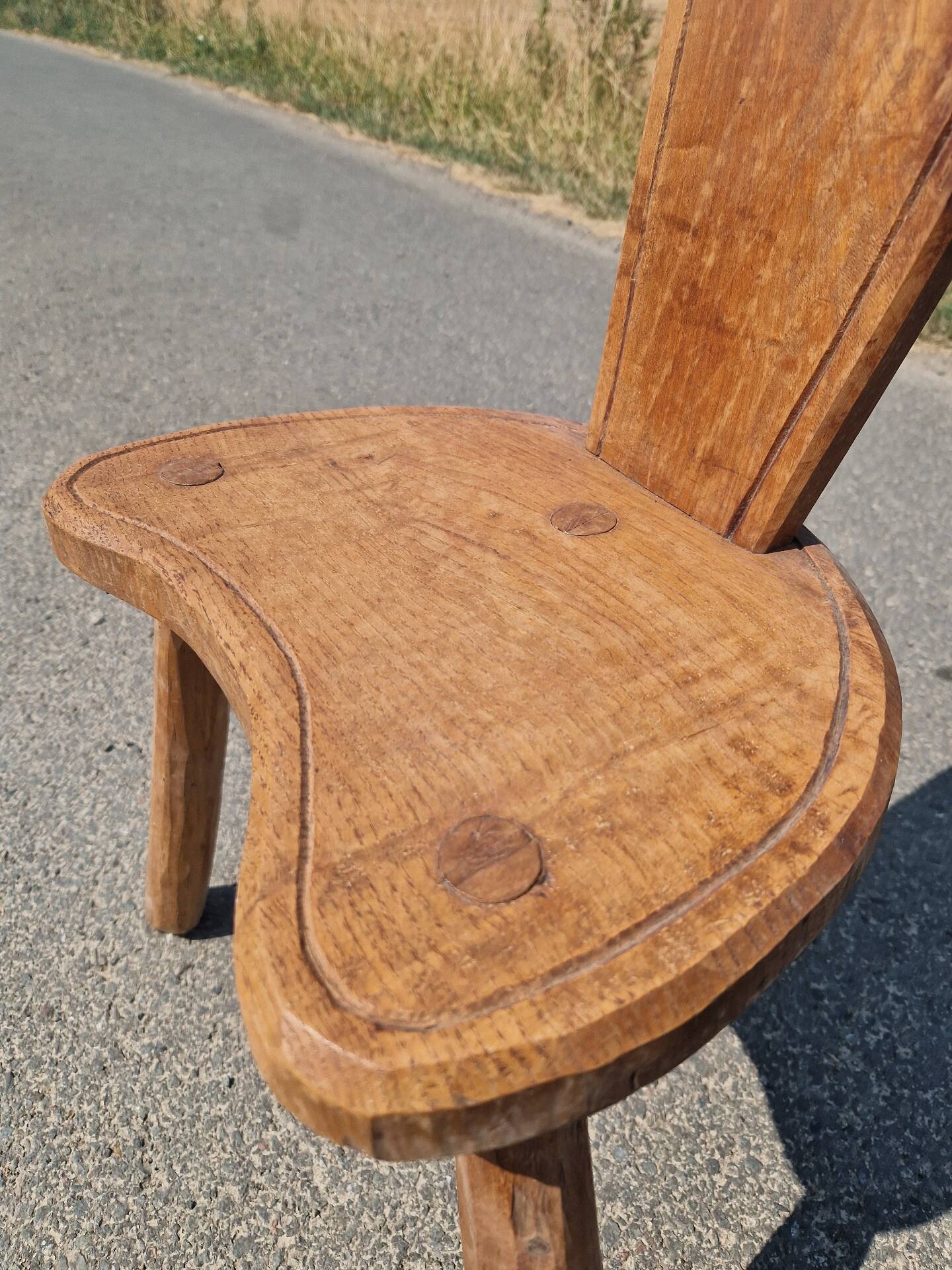 Vintage Brutalist Low Chair