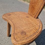 Vintage brutalist low chair