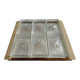 Plateau apéritif miroir années 50