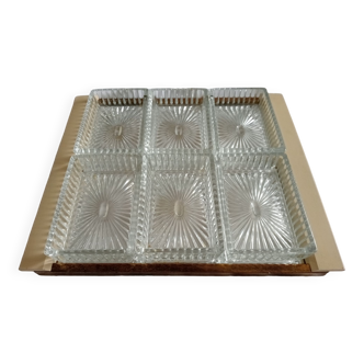 Aperitif tray mirror 50s
