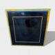Brass cache-pot & black lacquer – attributed to Claude Mahey – circa 1970