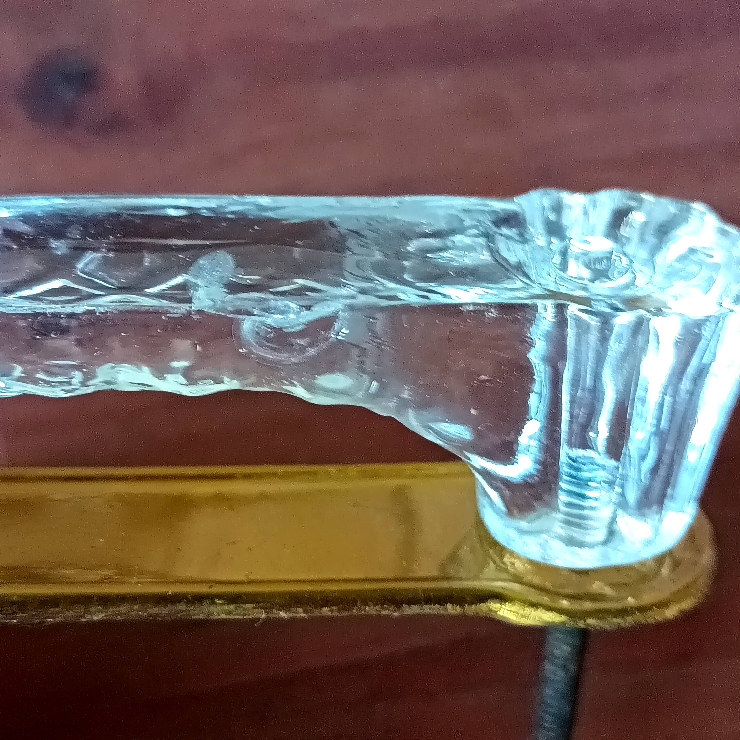 5 antique glass handles