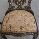 Ensemble antique de 2 chaises en nacre fabriquées en papier mâché.
