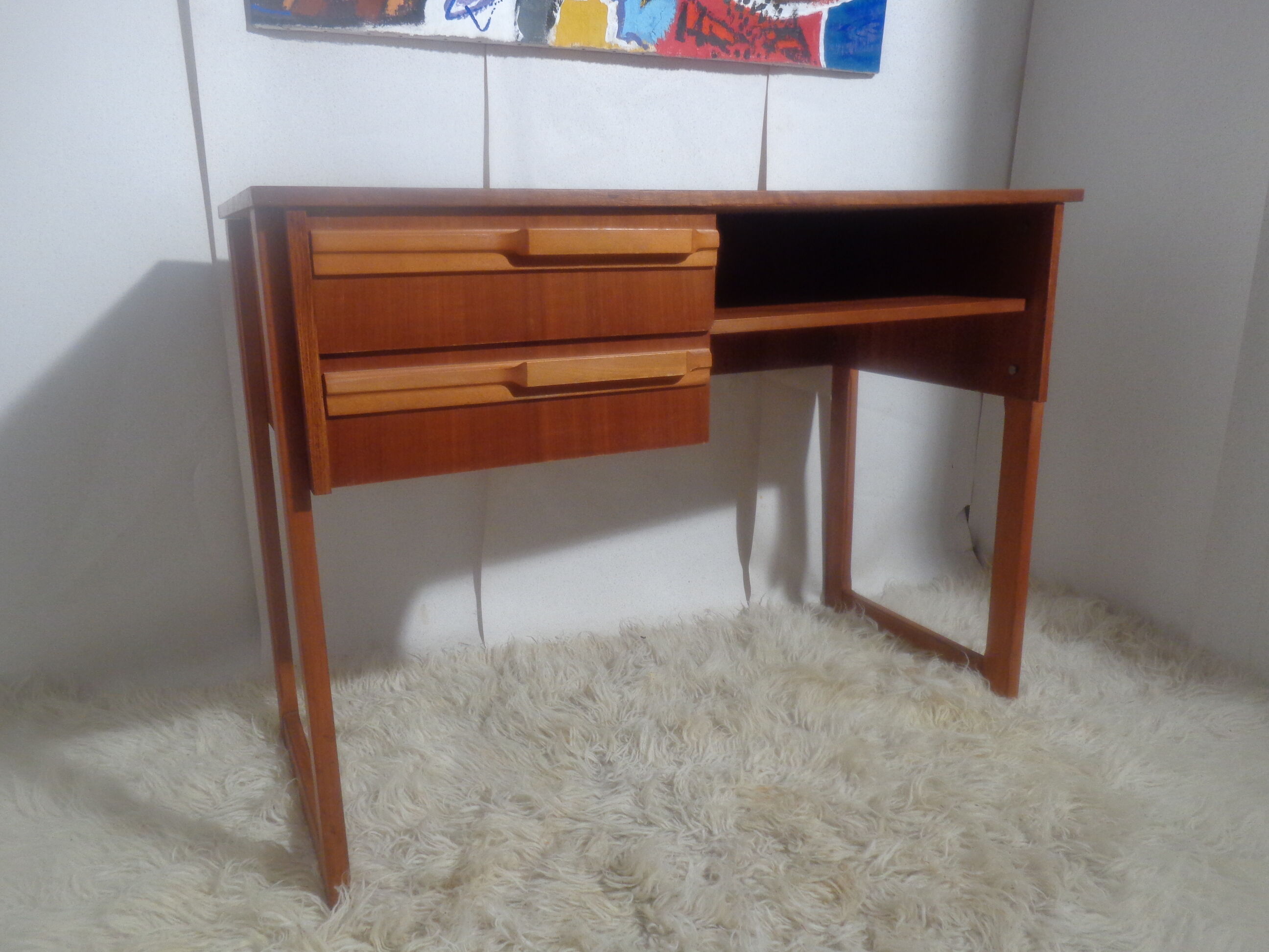 Vintage office of the 50s foot sled teak