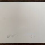 Original pop-art poster, reissue by Roy Lichtenstein "woman in bath 1963"