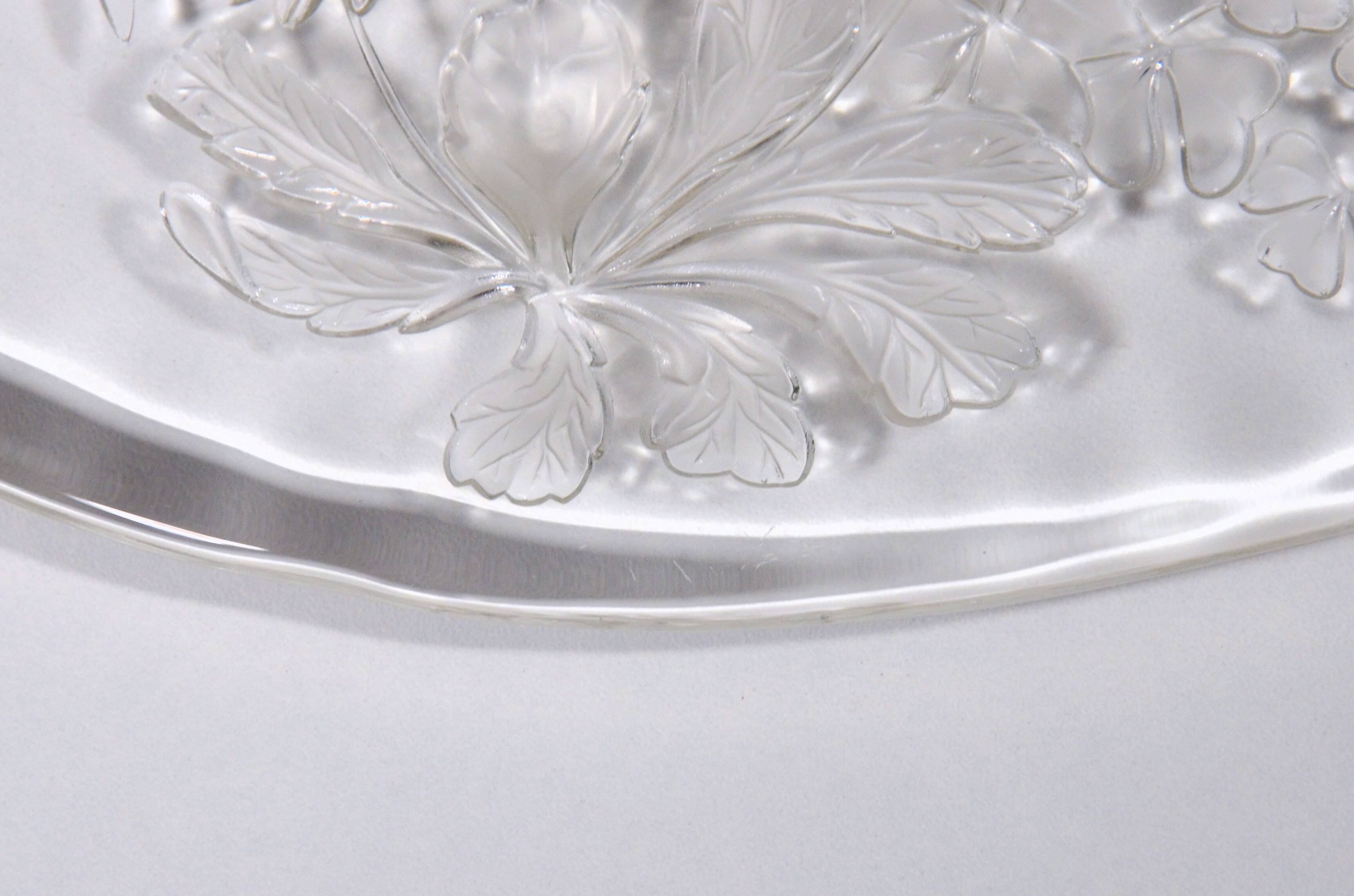 Decorative glass plate, Wiesengrund, Germany, 33 x 1cm