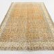 Tapis vintage classique orange et vert 6x10, 197x305 cm