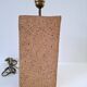 Large lamp in raw ceramic