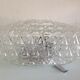 Vintage 60-70s structured glass square ceiling light