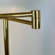 Articulated French library reading floor lamp made in brass, by Boulanger from 1980’s.  Height adjus