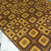 Modernist op-art rug with abstract graphic pattern by Magura, Germany 1960s